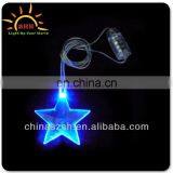 Flashing Light up Magnet Star Necklace For Man
