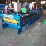 Double Layer Metal Roofing Sheet Trapezoid Profile Roll Forming Making Machine thumbnail-2