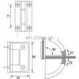 Wholesale 304 Stainless Steel Frameless 360 Degree Shower Door Hinge thumbnail-5