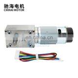 Chihai Motor CHW-GW4058-555 ABHL Hith Torque DC 12V 24V Turbine Worm Helical Gear Reducer Motor Powerful Geared Motor thumbnail-2