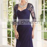 Elegant and Charming Sweetheart Mother of the Bride Dress With Appliqued and Pleat High Quality Mother of the Bride Dress thumbnail-3