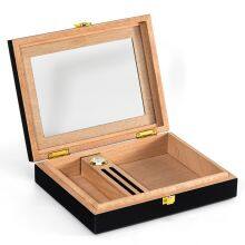 Luxury Portable Cigar Box Cedar Solid Wood Moisturizing Box High-grade Household Cigar Storage Wooden Cigarette Box thumbnail-2