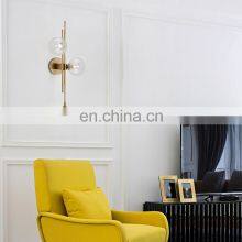 Скандинавский постмодернистский минималистичный креативный ночниковый настенный ламп-стена с тремя стеклянными головками для спальни thumbnail-5