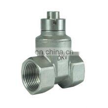 DKV Water Steam Oil 304 201 BSP NPT Stainless Steel Thread Ss 316 Cf8 Screw End Gate Valve thumbnail-3