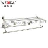 Wesda Wall Mounted Stainless Steel Bathroom Shelf Towel Rack A095 Quality Choice thumbnail-1
