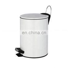 Hotel Stainless Steel 3L 5L Pedal Bin Soft Closing Trash Can for Home and Kitchen