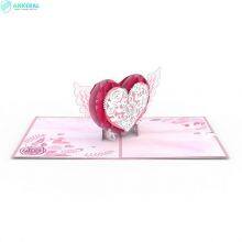 Winged Heart 3D Folded Card Personalized Valentine’s Day Card Best Gift for Lover thumbnail-2