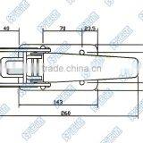 03122 Tailboard Catch Door Lock Paddle Latch thumbnail-2