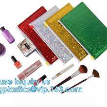 Recyclable Reusable PE Bubble Zipper Bag Slider Bag For Cosmetic Lash Goods Package US Free Shipping Cosmetic Makeup thumbnail-2