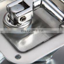 Factory Price MS858 Silver Mirror-Polished 304 Stainless Steel T Bar Vehicle Truck Handle Cabinet Toolbox Panel Paddle Locks thumbnail-3