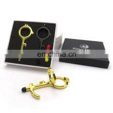 Hot Sale Multifunctional Handheld Non-Contact Door Opener EDC Metal Key Chain Stylus Door Opener Tool thumbnail-2