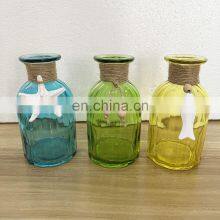 Exclusive Design Bud Vases Wedding Ocean Element Creative Modern Blue Fish Hanging Decoration Flower Glass Vase Home Decor Items thumbnail-3