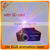 hot sells new product projector led laser show light 1w rgb stage light