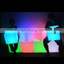 Cube Led Light /40/43/50/60 cm Outdoor Garden Decoration Muti-color Illuminated Led Stools Bar Chairs Led Cube Chair thumbnail-3
