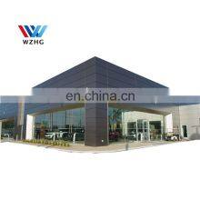 2 Storey Commercial Prefab Largre-span Steel Steel Structure Auto 4s Showroom Sandwich Panel or Color Steel Sheet Light H Beam