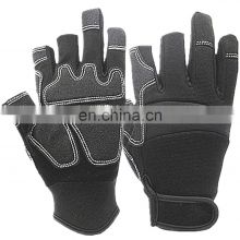 Anti-slip Synthetic Leather Construction Industrial Mechanical Hands Work Safety Gloves
