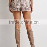 2015 China Manufacturer Customized Latest Design Casual Women Print Shorts thumbnail-4