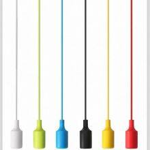 E27 Lamp Holder, Colored Silicone Pendant Light, Chandelier, Ceiling Lamp thumbnail-5