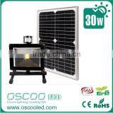 Led Flood Lighting 30W Solar Rechargeable Light With Solar Panels New Products Led Flood Lighting