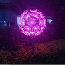 Led Umbrella-shaped Dandelion Lights, Landscape Lawn Lights for Gardens, Fiber Optic Reed Landscape Lights for Outdoor Squares and Courtyards thumbnail-3
