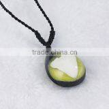 Colorful Shark Teeth Resin Crystal Necklace thumbnail-5