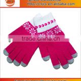 wholesale plain acrylic knitted winter Ipad gloves for workers                        
                                                Quality Choice