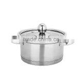 Stainless Steel 201 Thin Handles Induction Korean Mini Cooking Pot Cookware Set thumbnail-4