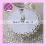 Unique Design Wedding Party Place Card on the Bottom of Wine Glass WC-1 thumbnail-2