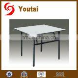 Plywood PVC Round 6 Foot Folding Table for Hotel Banquet thumbnail-6