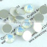 China White Opal Flat Back Crystal Rhinestone Non Hot Fix for Wholesale thumbnail-1