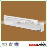 White Paint Pvc Window Shutter Profile