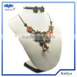 2014 MULTI COLORED CASTING CHAIN STATEMENT NECKLACE SET thumbnail-1
