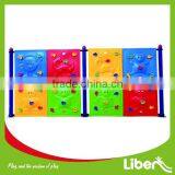children plastic outdoor backyard playground climbing wall frame structure set LE.PP.015