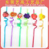 Eco-friendly Colorful Soft Pvc Art Straws for Drinks thumbnail-2