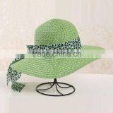 QXSH0055D Red Strip Straw Beach Hat for Women Fedora thumbnail-4