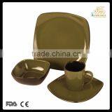 16pcs Square Shape Stoneware Dinner Set for Africa thumbnail-3