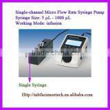 Single-channel Micro Flow Rate Laboratory Syringe Pump, Model: TJ-1A, Infusion Distance: 70mm, Syringe Size : 0.005mL - 1mL