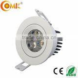 Recessed Adjustable Downlight Led 9W 220v AC Cool White 4000k