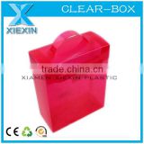 twill pp clear handle box acetate crystal box