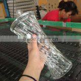Middle Size Clear Fancy Shape Glass Vase for Flower thumbnail-1
