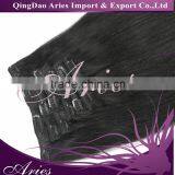 Supplier 8A Grade Clip in Hair Extension Human Hair Extensions Clip in Hair Extensions for Black thumbnail-2