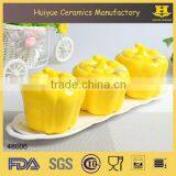 Set of 3 Ceramic Spice Jars/ Condiment Pots/Spoon Sets thumbnail-2