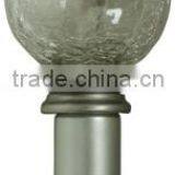 Crackle Glass Curtain Rod Finials For 1" (25mm) Curtain Rods thumbnail-1