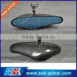 New Fashion!! Carbon Fiber Car Mirror With Blue Lens