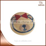 sewing wooden button 2.5cm round Little Bear printing