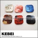 Fashion two holes natural agoya shell button