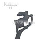 Black Rabbit Japanese Vintage Wooden Hairpin Hair Stick thumbnail-2