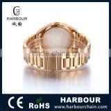 Full Stainless Steel Mutifunction Japan Quartz Wirst Watch Gold thumbnail-3