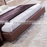 Hot Sale Modern Leather Bed With Chesterfield Button DH828 thumbnail-3