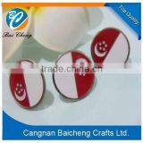 Unique Turkey National Flag Round Metal Badge/lapel With Butterfly Button in Cheap Price and Good Design for Your Requestments thumbnail-3